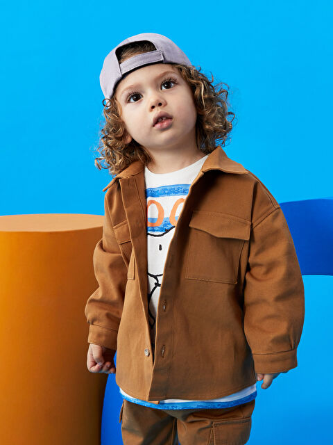 LCW baby Long Sleeve Basic Baby Boys' Shirt - S38236Z1-GUB