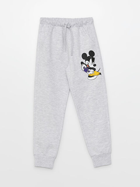 LCW Kids Elastic Waist Mickey Mouse Printed Boys Jogger Sweatpants - S38471Z4-LAK