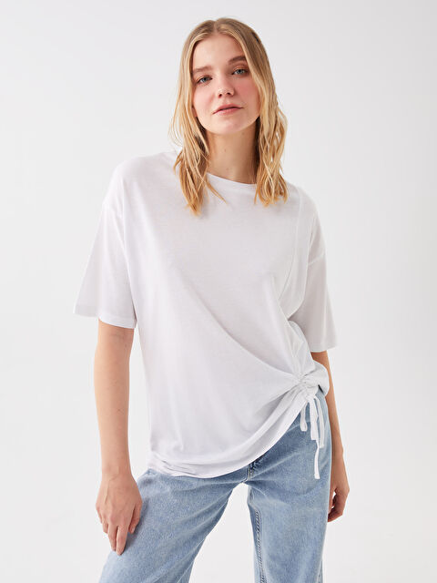 LCW Vision Žena BIJELA Majica kratkih rukava - S38841Z8-Q6K