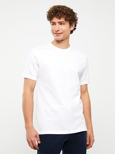 SOUTHBLUE تيشيرت مطبوع برقبة دائرية وكم قصير للرجال - S38846Z8-Q6K