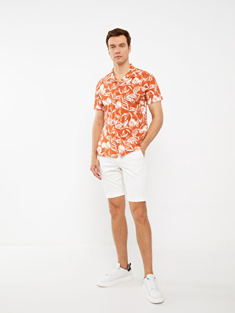 LCW Vision Slim Fit Beli Bağlama Detaylı Erkek Şort - S39059Z8-V33