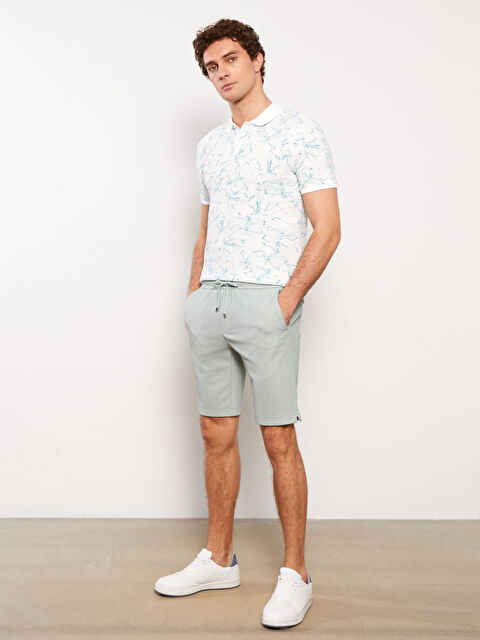 LCW Vision Slim Fit Binding Detail Men's Shorts - S39059Z8-SDC
