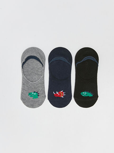 LCW Kids Patterned Boys Baby Flat Socks 3 Pack - S39145Z4-K00