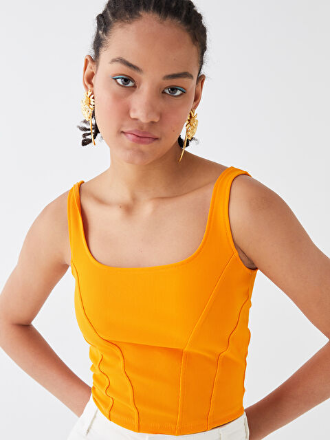 LCW Vision Haut Court à Bretelles pour Femmes à Col Carré - S39418Z8-FKV