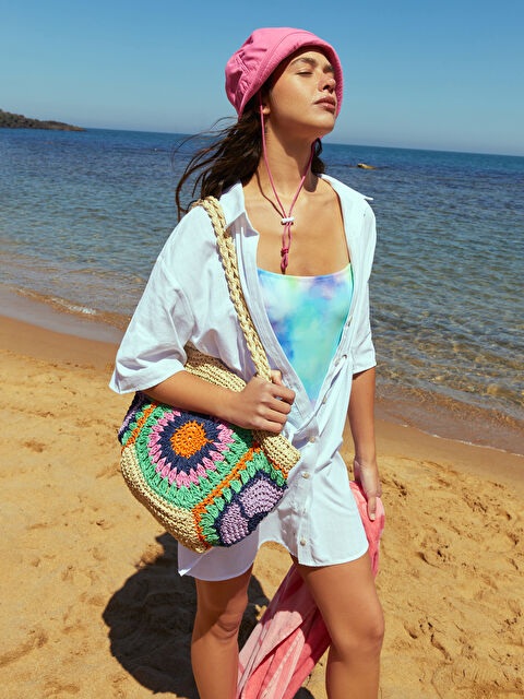 LCW DREAM U Yaka Batik Askılı Kadın Mayo - S39440Z8-F9C