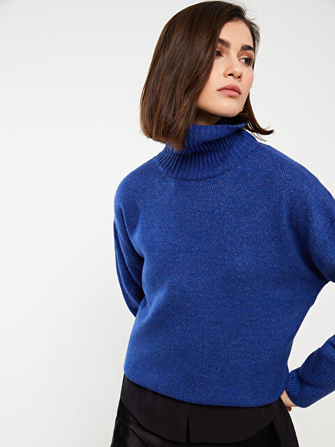 LCWAIKIKI Basic Turtleneck Plain Long Sleeve Women's Knitwear Sweater - S39552Z8-L8Z