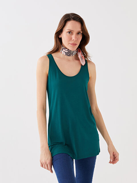 LCWAIKIKI Basic Women's U Neck Plain Tank Top - S39678Z8-JRU