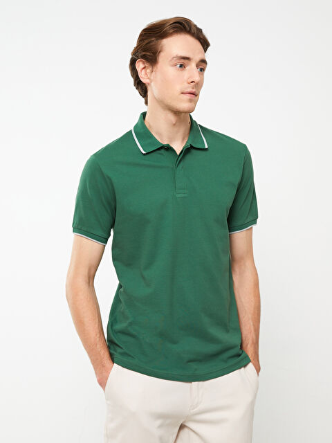 LCWAIKIKI Basic Polo Yaka Kısa Kollu Pike Erkek Tişört - S39974Z8-LZ0
