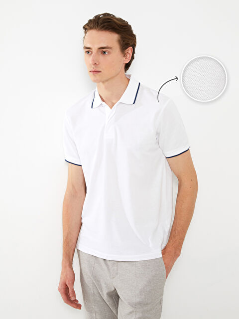 LCWAIKIKI Basic Polo Yaka Kısa Kollu Pike Erkek Tişört