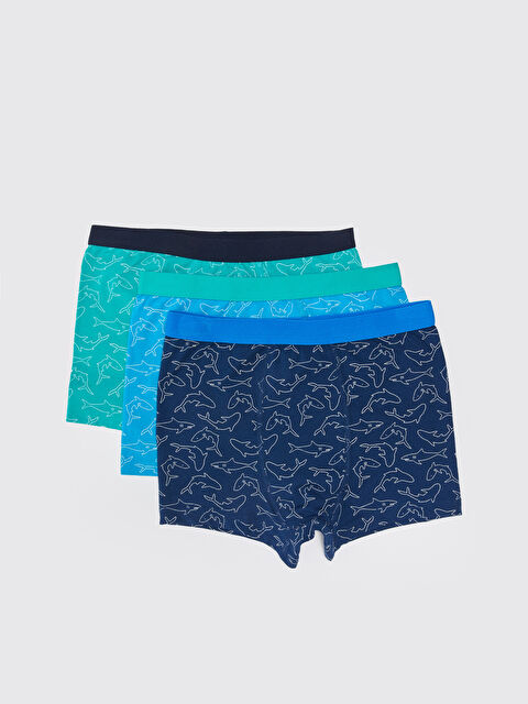 LCW Kids Printed Cotton Boy Boxer 3-Pack - S3AB88Z4-LSJ