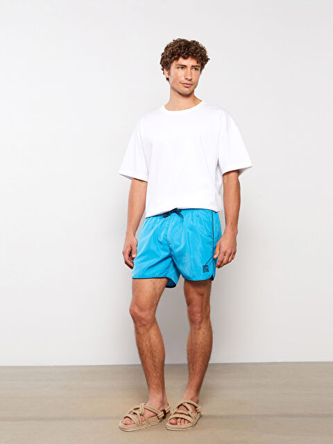 LCW Casual Kısa Boy Baskılı Erkek Deniz Şortu - S3AD17Z8-GVU