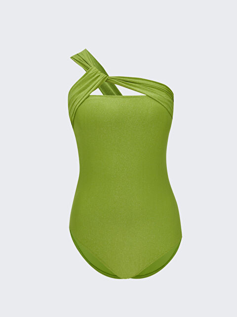 LCW DREAM Kadın Tek Askılı Düz Mayo - S3AE25Z8-TKT