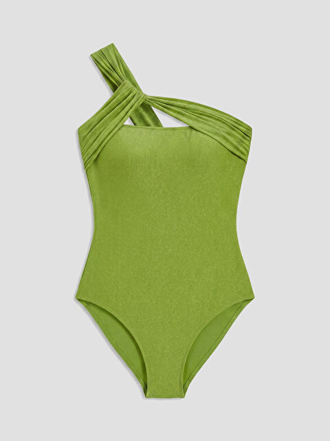 LCW DREAM Kadın Tek Askılı Düz Mayo