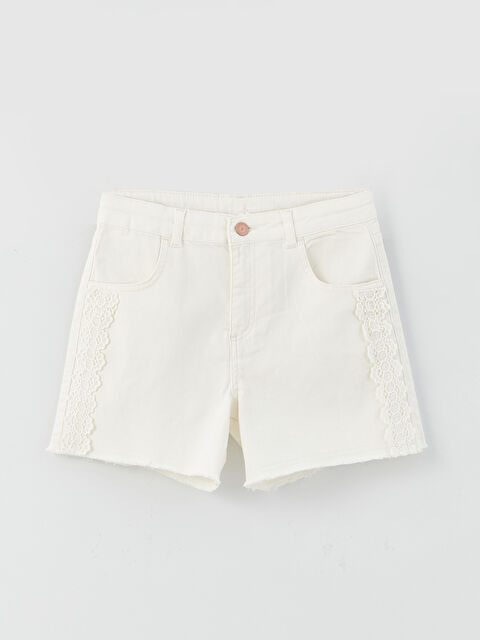 LCW Kids Lace Detailed Girls Shorts - S3AE76Z4-FF7