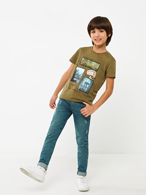 LCW Kids Adjustable Elastic Waist Boys' Jeans - S3AE90Z4-JVU