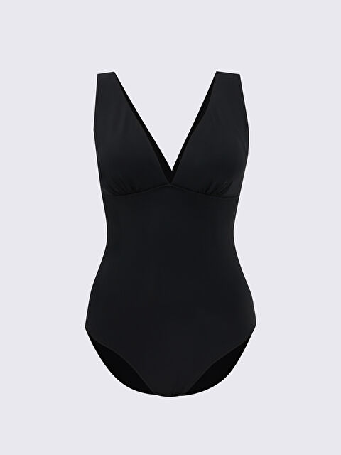 LCW DREAM Kadın V Yaka Düz Mayo - S3AF24Z8-CVL