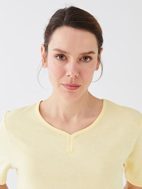 LCW ECO Crew Neck Plain Short Sleeve Women's T-Shirt - S3AG07Z8-SAA