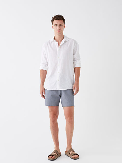 LCW Casual Kısa Boy Çizgili Erkek Deniz Şortu - S3AH37Z8-LSJ