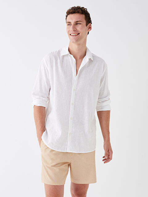 LCW Casual Kısa Boy Çizgili Erkek Deniz Şortu - S3AH37Z8-LUG