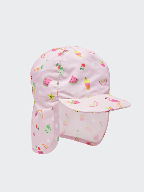 LCW baby Printed Baby Girls' Cap Hat - S3AI25Z1-LT4