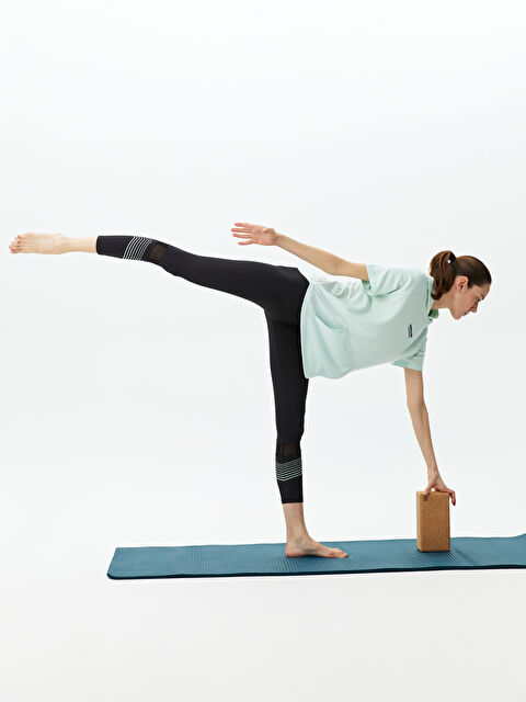 XSIDE ACTIVE Women Elastic Waist Striped Sport Leggings - S3AK06Z8-CVL