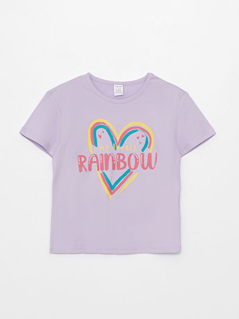 LCW baby T-shirt pour Bébé Filles à Manches Courtes et Col Rond Imprimé - S3AK49Z1-G0W