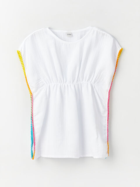 LCW Kids Bisiklet Yaka Kendinden Desenli Kız Çocuk Pareo - S3AK58Z4-R9K