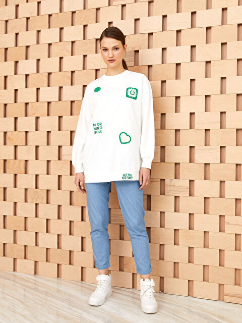 LCW Modest Women's Slouchy Straight Jeans - S3AK95Z8-311