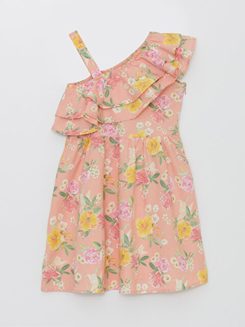 LCW Kids Patterned Poplin Girl Dress - S3AN01Z4-LT4