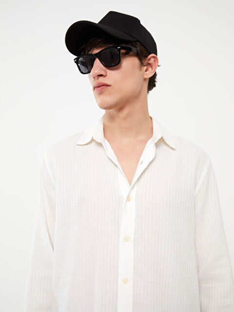 XSIDE Chemise à Manches Longues Coupe Régulière pour Hommes - S3AQ78Z8-Q6K