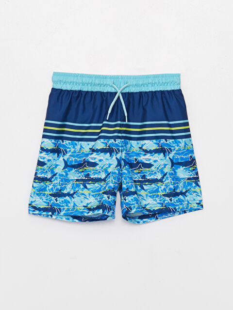 LCW Kids Baskılı Hızlı Kuruyan Erkek Çocuk Deniz Şortu - S3AR53Z4-LQQ