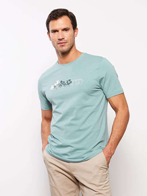 SOUTHBLUE Bisiklet Yaka Kısa Kollu Baskılı Penye Erkek Tişört