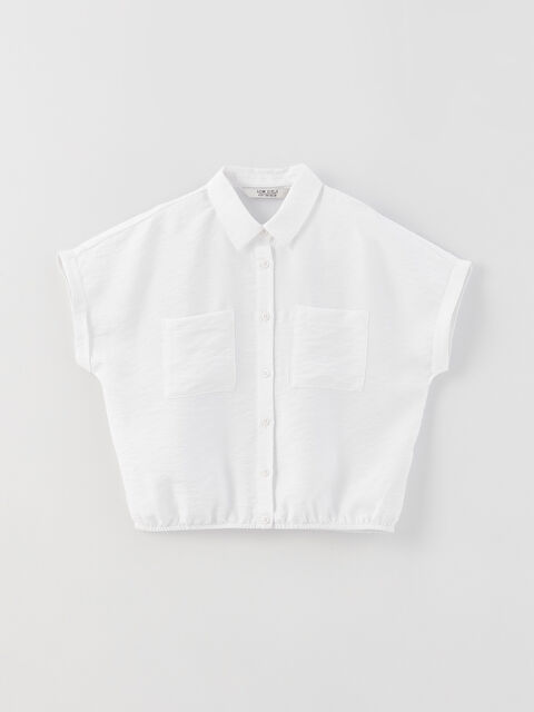 LCW Kids کراسی کورتی سادەی کچانی قۆڵ کورت - S3BA57Z4-FFB