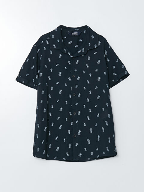 LCW ECO Desenli Kısa Kollu Erkek Çocuk Gömlek - S3BE15Z4-LSJ