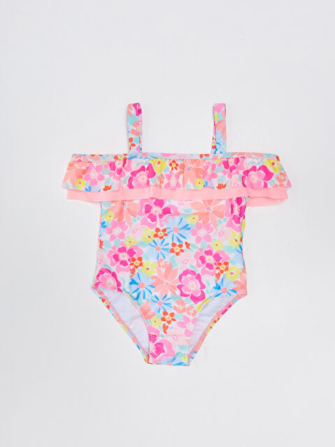 LCW Kids Askılı Baskılı Kız Çocuk Mayo - S3BE96Z1-LT0