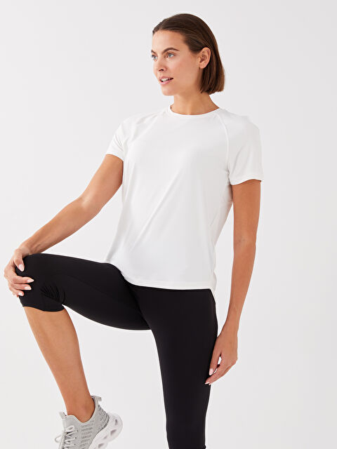 XSIDE ACTIVE Crew Neck Reflective Printed Women's Sports T-Shirt - S3BH47Z8-R9J