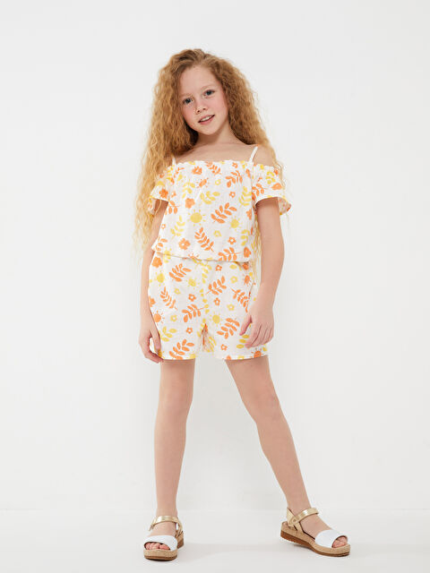 LCW Kids Комбинезоны с вырезом лодочкой для девочек - S3BJ47Z4-LRA