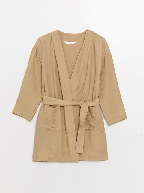 LCW DREAM Şal Yaka Düz Müslin Kadın Sabahlık - S3BP84Z8-GDQ