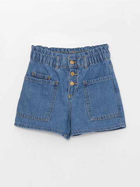 LCW Kids Basic Girl Jean Short - S3BR46Z4-H45