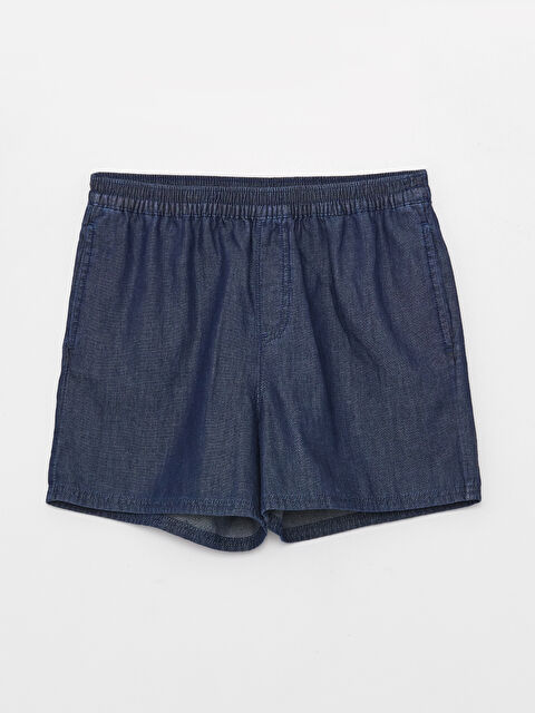 LCW Kids Basic Girl Jean Short With Waist Elastic - S3BR48Z4-309