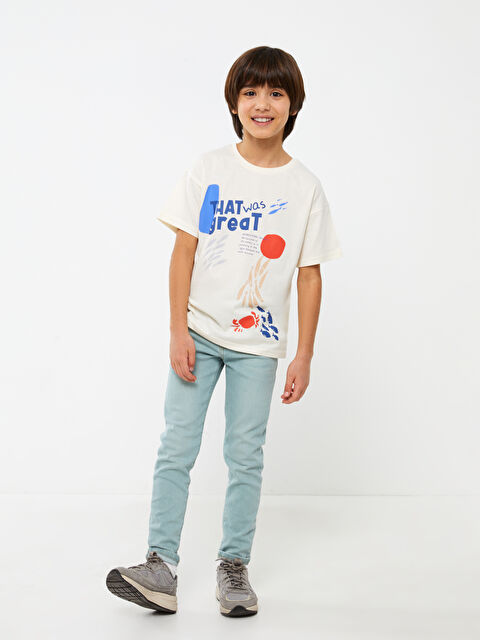 LCW Kids Adjustable Elastic Waist Boys' Jeans - S3BR84Z4-803