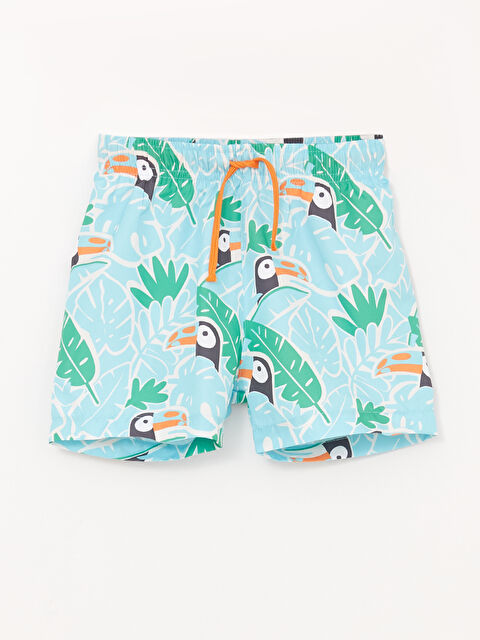 LCW baby Beli Lastikli Baskılı Erkek Bebek Deniz Şortu - S3BR91Z1-LU0