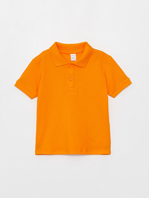 LCW baby تي شيرت بياقة بولو كم قصير سادة للأولاد الرضع - S3BT76Z1-JWC