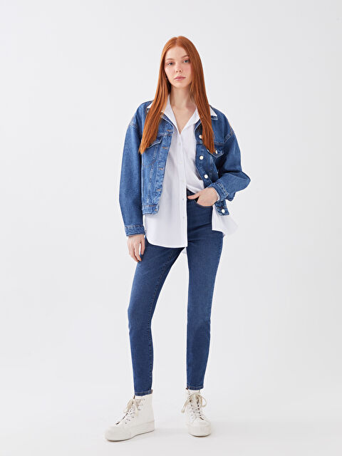 LCW Jeans High Waisted Jupiter Super Skinny Fit Women's Jeans - S3BT96Z8-309