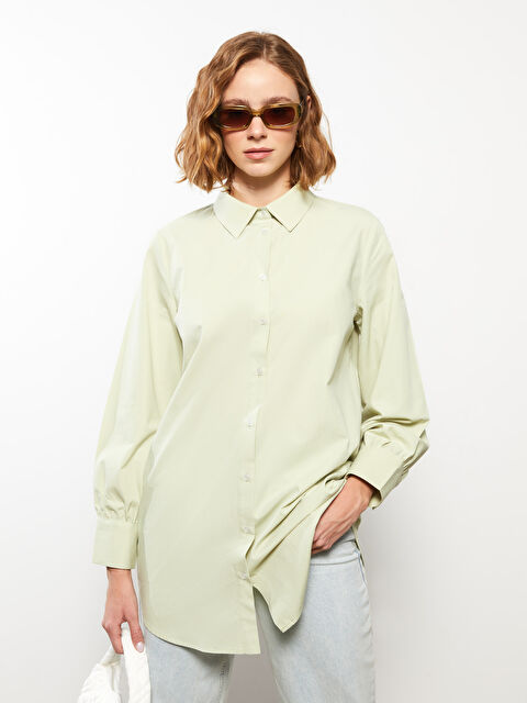 LCW Modest Tunique Chemise Unie à Manches Longues pour Femmes - S3CC50Z8-G7P