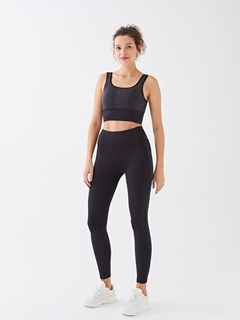 XSIDE ACTIVE Kadın Beli Lastikli Düz Spor Tayt - S3CL69Z8-CVL