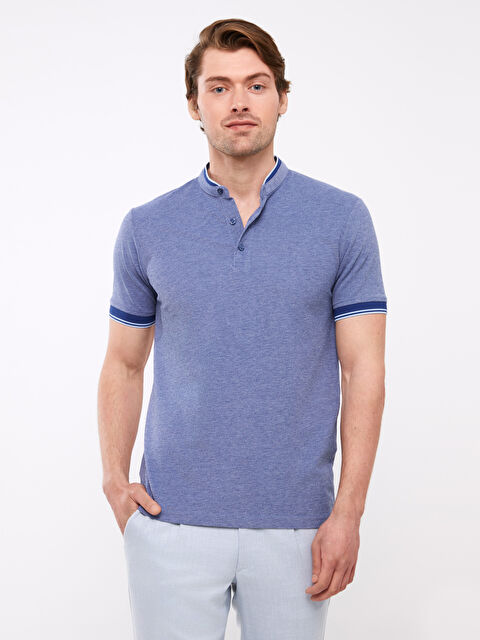 LCWAIKIKI Basic Hakim Yaka Pike Erkek Tişört - S3CM52Z8-MHW