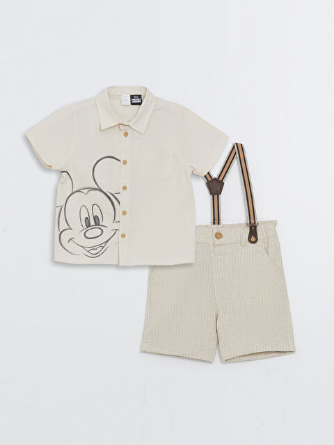 LCW baby Mickey Mouse Printed Baby Boy Set of 3 - S3CN25Z1-KNB