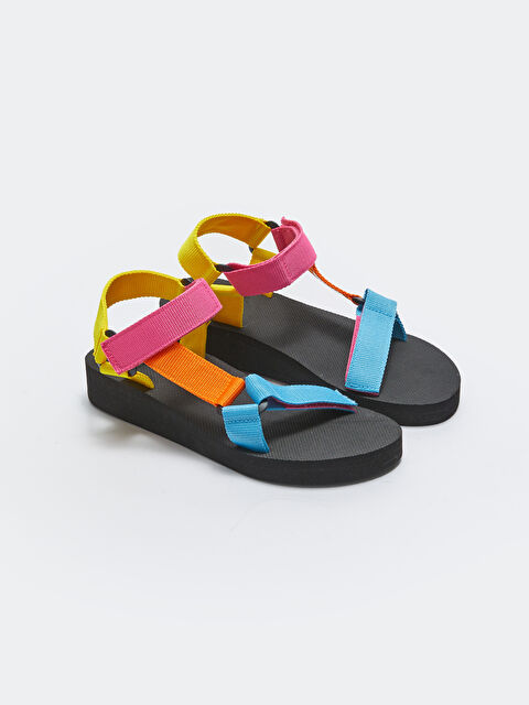 LCW STEPS Sandales à Bloc de Couleurs pour Femmes avec Velcro - S3CS11Z8-M0T