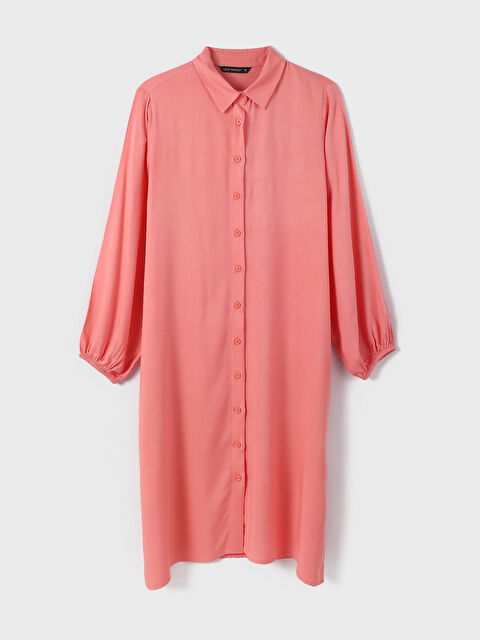 LCW Modest Collared Neck Long Sleeve Women's Tunic - S3CT82Z8-MTP